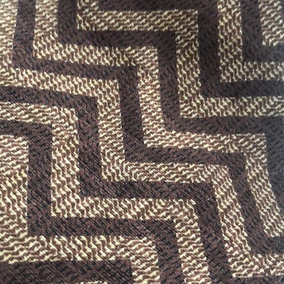 Bugatti Italian silk Brown pattern tie chevron - Picture 6 of 6